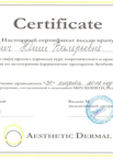Сертификат по мезотерапии (Dermal)
